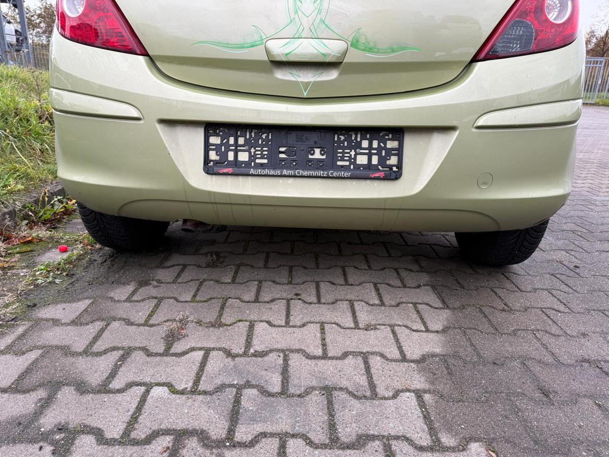 Opel Corsa D original Stoßstange Stoßfänger hinten Z30E Green Tea 3 Türer BJ06